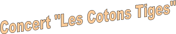 Concert "Les Cotons Tiges"